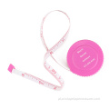 Colorful 1.5m mini retractable garment measuring tape pink with Your Logo